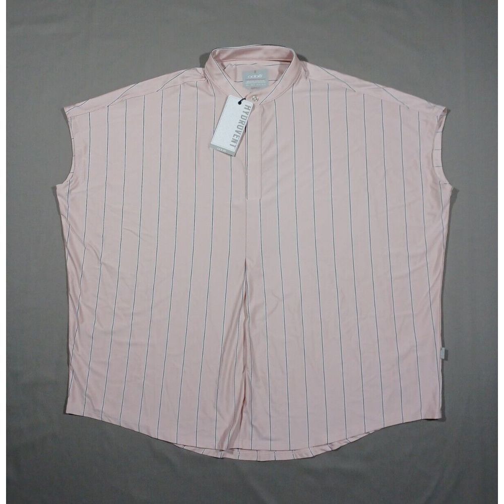 Oobe Shirt Womens Xl Pink Stripe Hydrovent Sleeveless‎ Pullover Lightweight